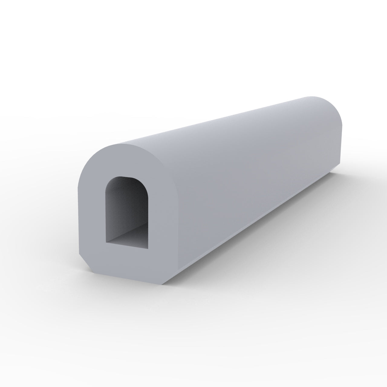 D fender rubber profile DD 50x60mm Grey