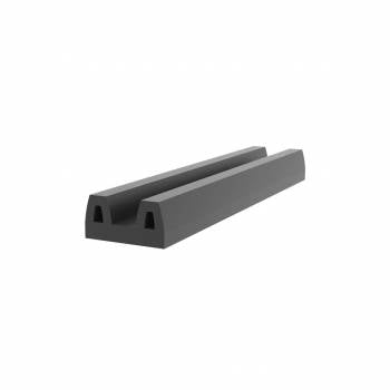 Profilo parabordo a B in gomma 50x25mm