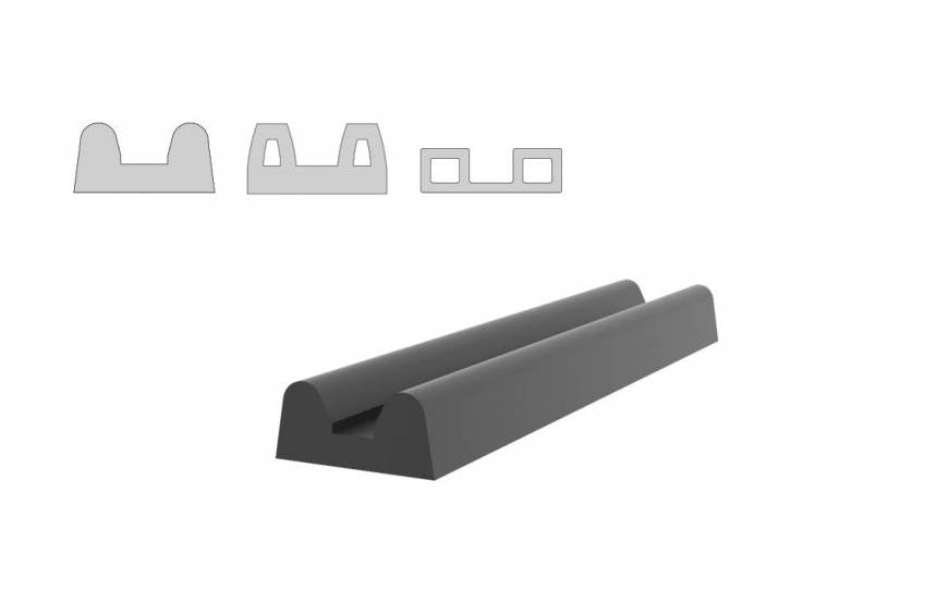 B shaped fender profiles