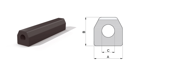 Composite trapezium fender