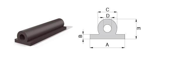 Wing composite fender with bore 