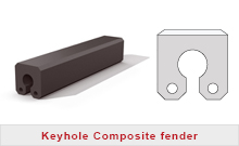 Keyhole fenders composite