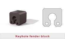 Keyhole fenders block