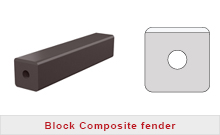 Block composite fender