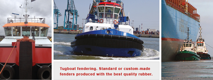 Tugboat fendering